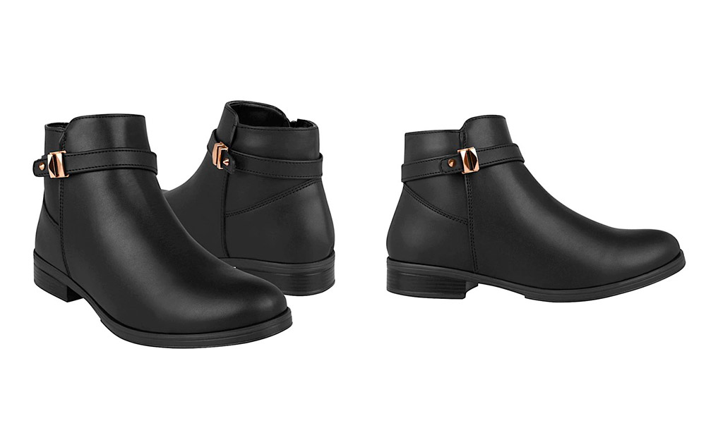 E-632 – Botines Negros Básicos