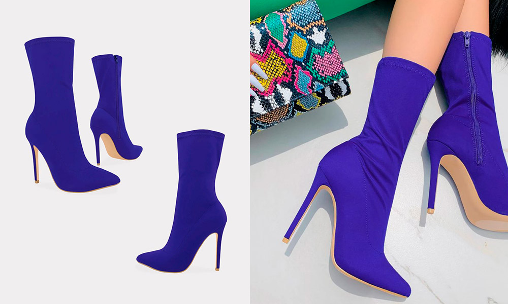 Madona – Botas con Tacón de Aguja y Licra