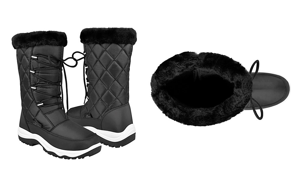 D494Y107 – Botas Negras con Peluche en su Interior