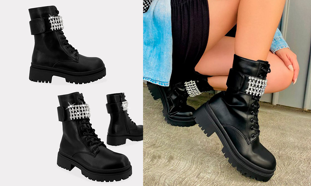 Chandler – Botas Negras para Mujer «Combat Boots»