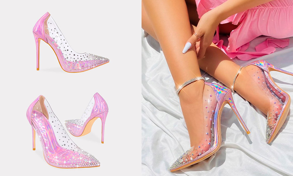 Montecarlo – Zapatillas de Moda Color Rosa Iridiscente