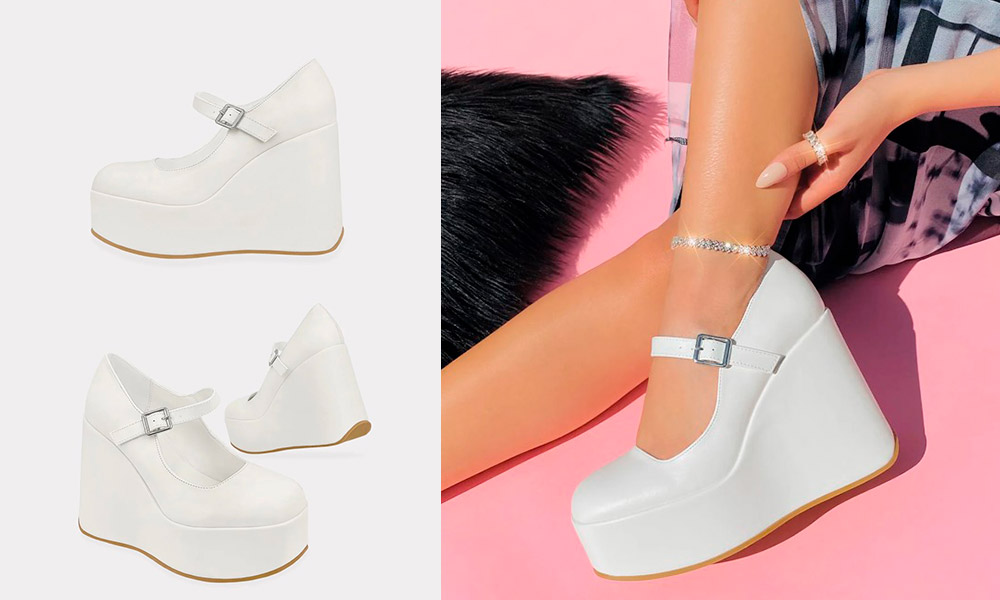 Emmerit – Zapatos Mary Jane Blancos