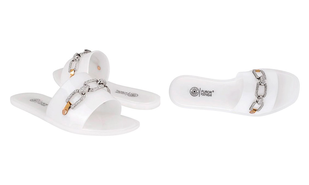 18411-18412 – Sandalias Casuales Blancas