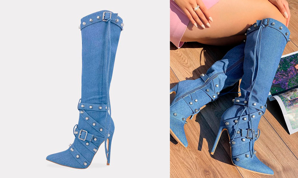 Botas de mezclilla outlet
