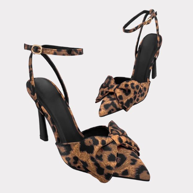 Zapatillas Animal Print con Tacones de Aguja