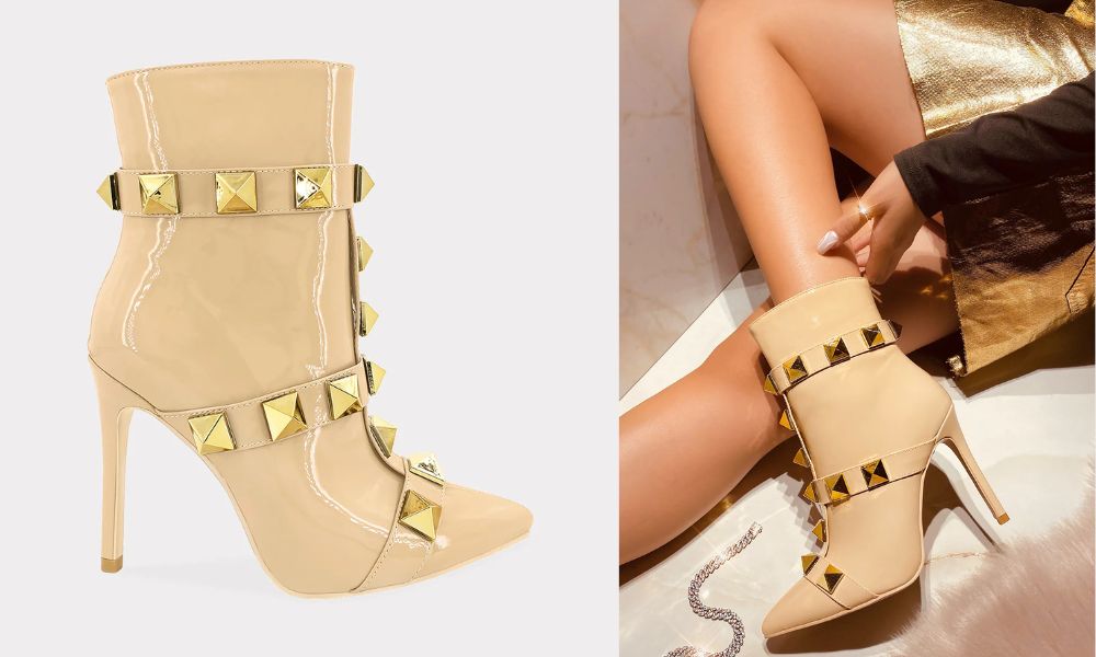 Celine – Botas de Charol con Estoperoles