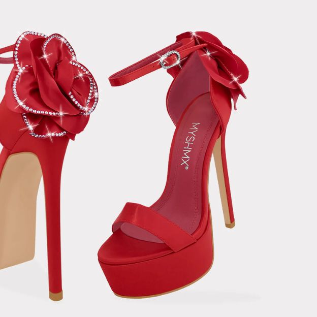 Zapatos de Plataforma Rojos