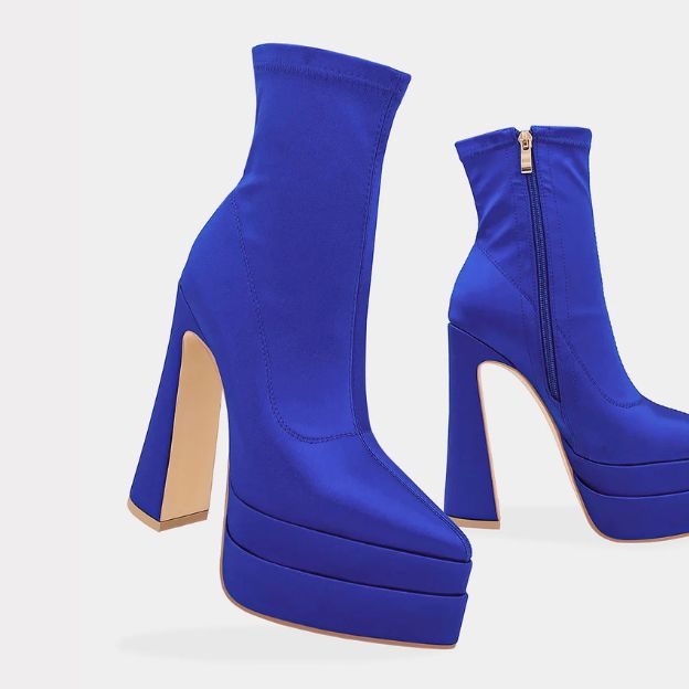 Botines Azules de Moda