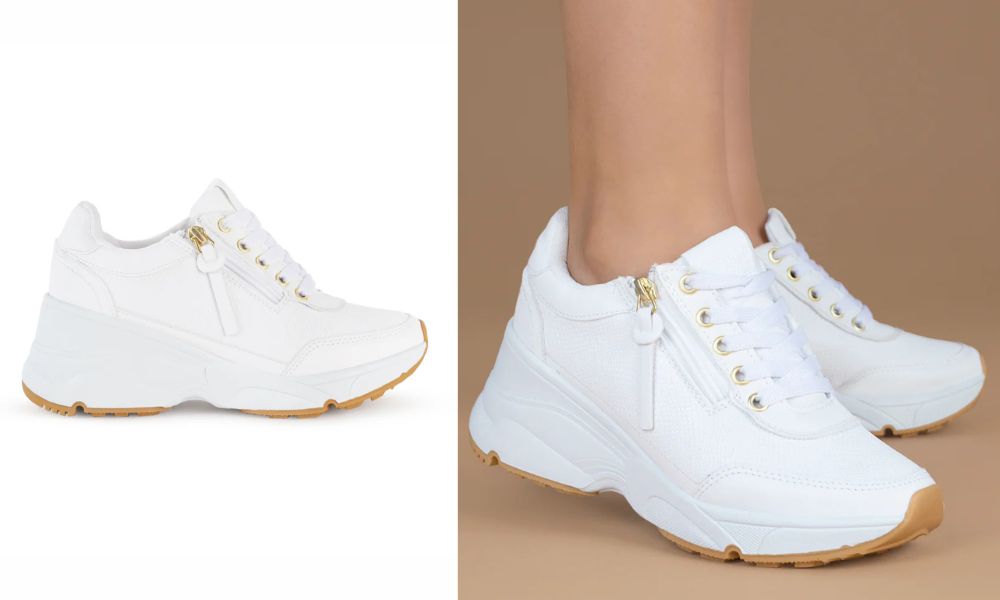 3402721 – Tenis Blancos Modernos Con Plataforma