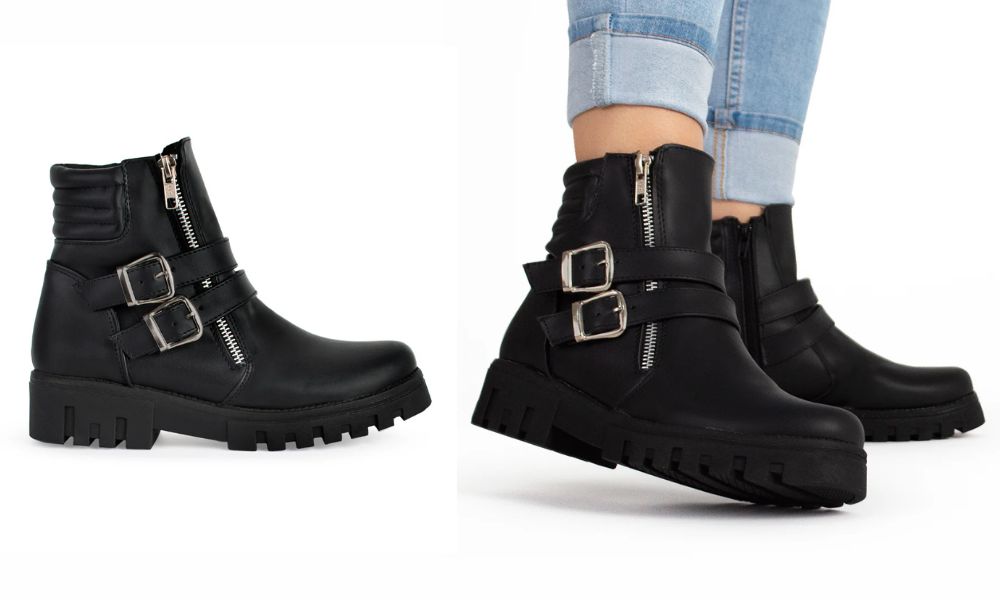 340-2703 – Botas Negras para Mujer, Comodidad y Estilo