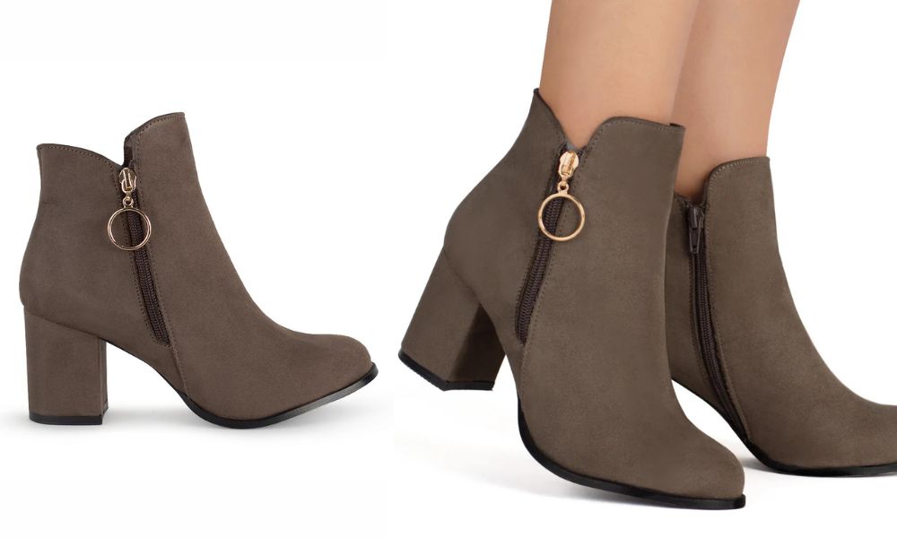 171-0426 – Botas Cafés con Tacón para Mujer