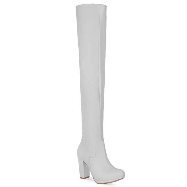Botas Largas Blancas de Moda