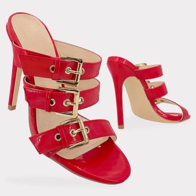 Tacones Rojos Abiertos