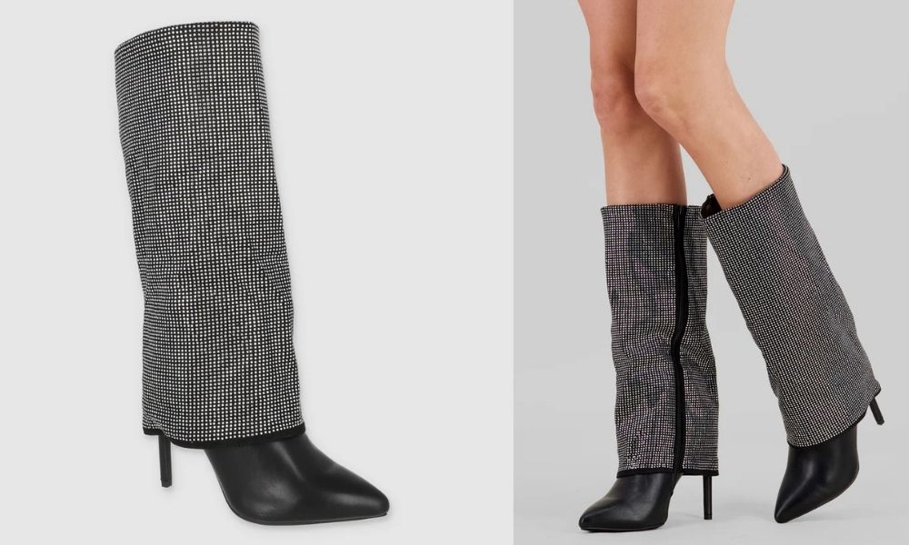 2315794_070203 – Botas Negras de Funda con Brillos