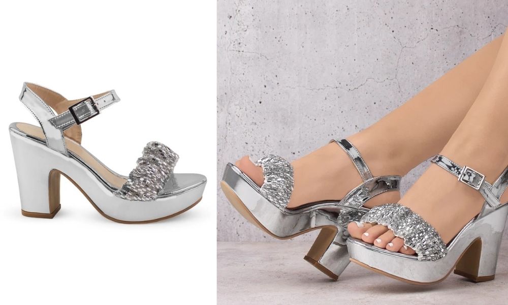 404-0603 – Zapatos de Plataforma Color Plateado