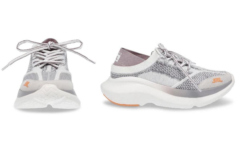 Elevate 3 – Tenis Gris con Blanco, Comodidad y estilo