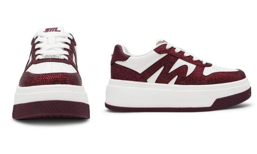 Dynamo-R – Tenis para Mujer Color Vino con Plataforma