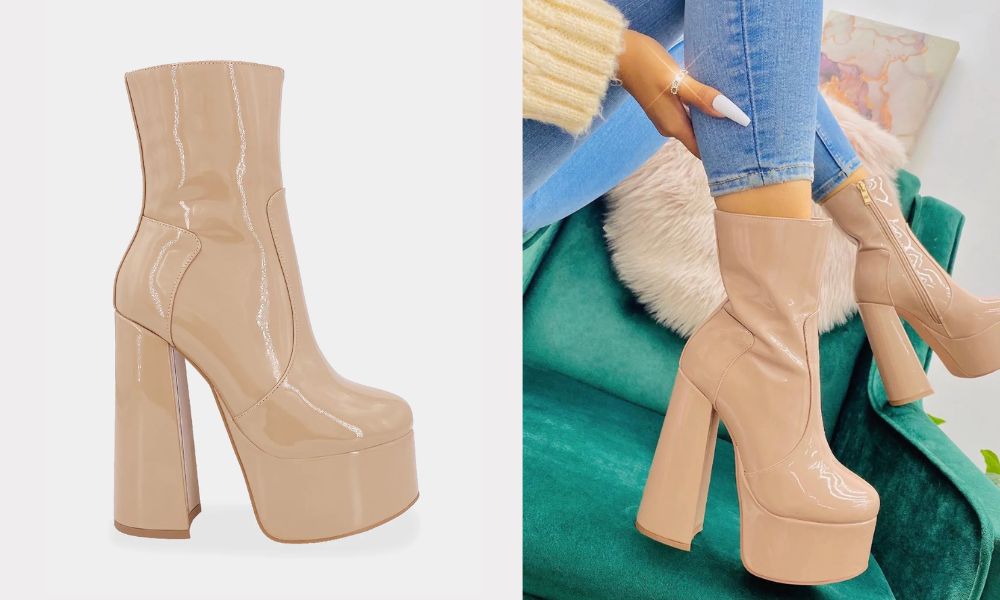 Kim – Botines con Tacones Altos y Plataformas